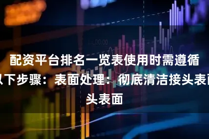 配资平台排名一览表使用时需遵循以下步骤：表面处理：彻底清洁接头表面