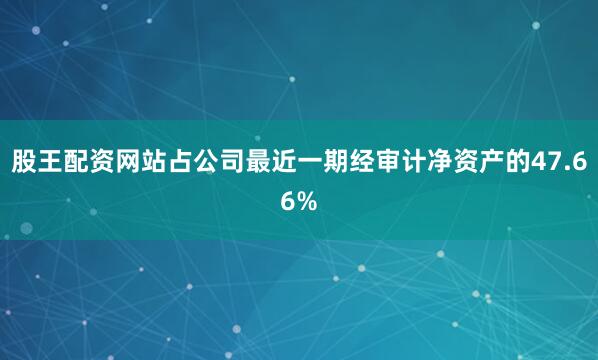 股王配资网站占公司最近一期经审计净资产的47.66%