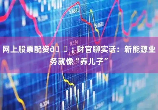 网上股票配资💡 财官聊实话：新能源业务就像“养儿子”